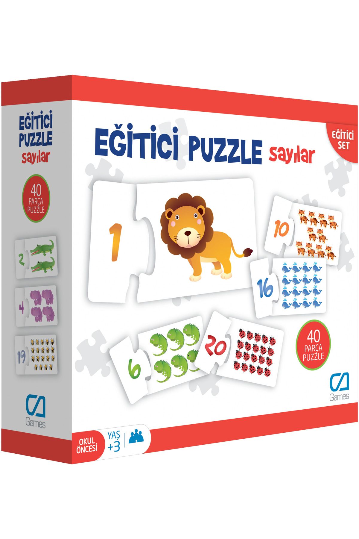 CA Games C&A Games Eğitici Puzzle Sayılar 36 Parça