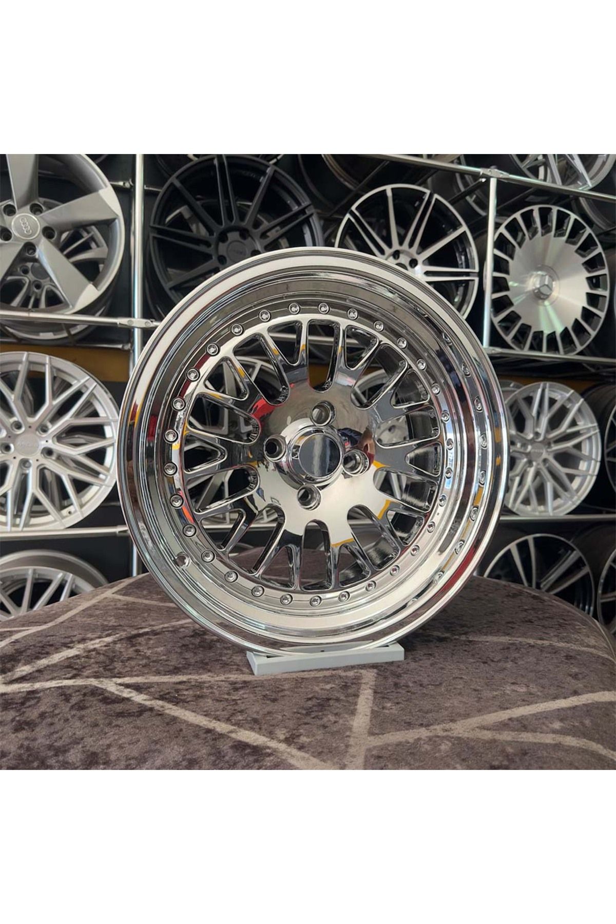 kormetal 15 inç 4x100 CCV CİVİC CLİO GETZ ACCENT LİNEA UYUMLU Krom Jant Modeli (4 ADET)