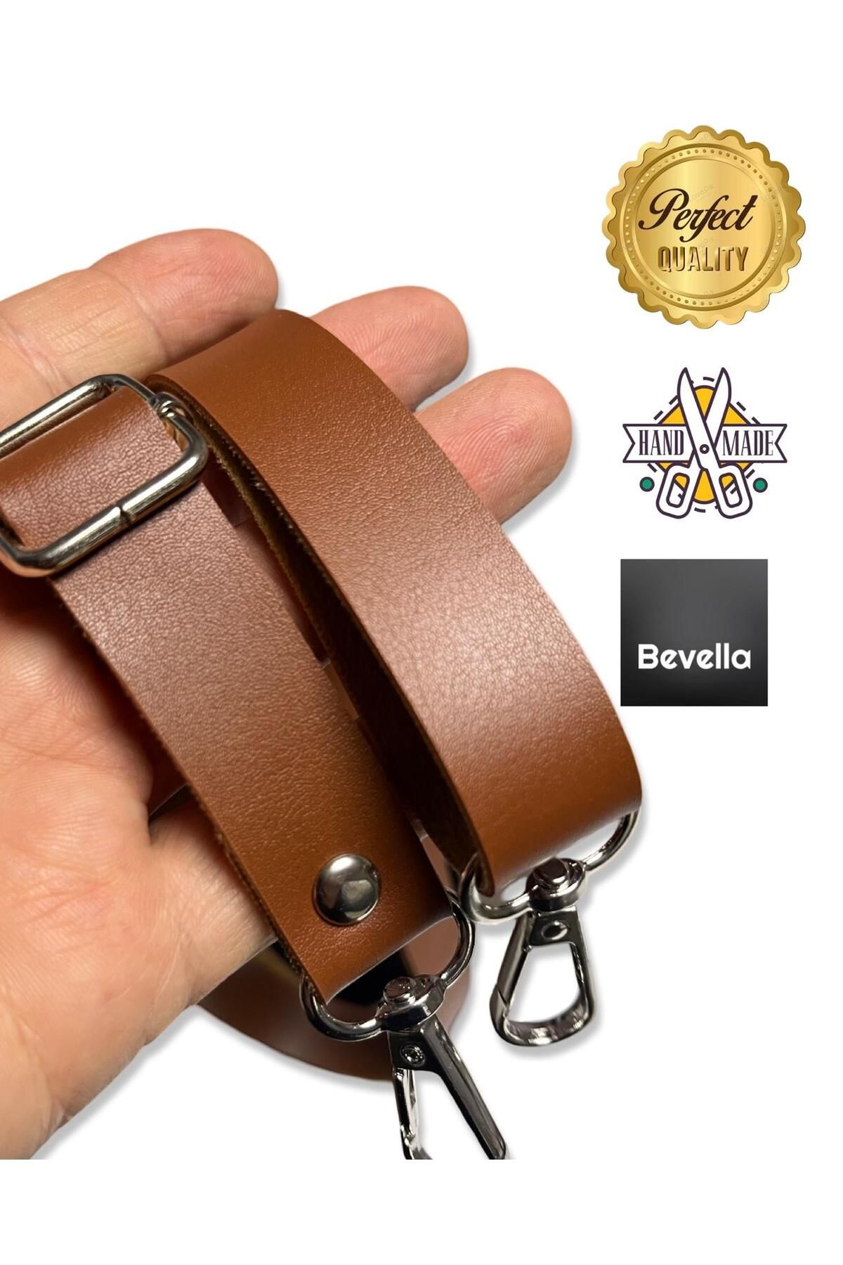 Bevella Trend Kancalı Deri Çanta Askısı & Aksesuarı - ( 2cm en x 140cm boy )