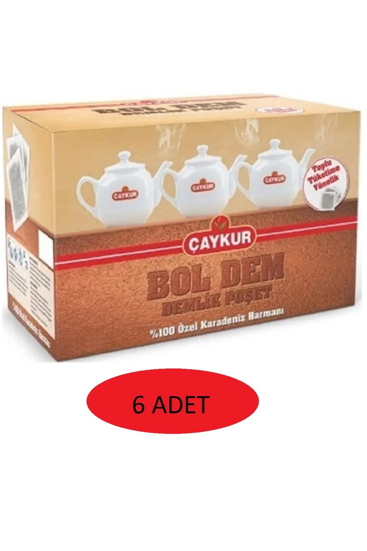 Çaykur Bol Dem Demlik Poşet 25X30= 750 gr  6 PAKET