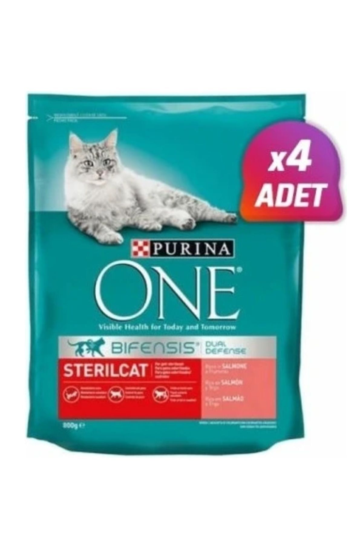 St Morritz Sterilised Somonlu Kısırlaştırılmış Kedi Maması 800 Gr × 4 Adet