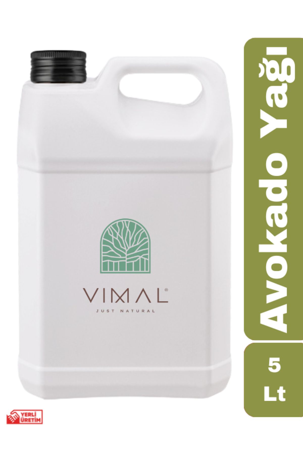 VIMAL Avokado Yağı 5 Lt ( %100 Soğuk Sıkım Saf )