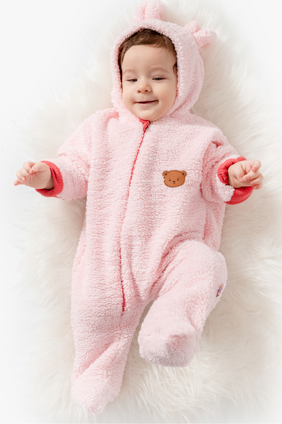 Baby Animals Welsoft Peluş Kuzu Katlanır Eldivenli %100 Pamuk Astar Unisex Kız Erkek Çocuk Bebek Uyku Tulumu fotoğrafı 5 (önizleme)