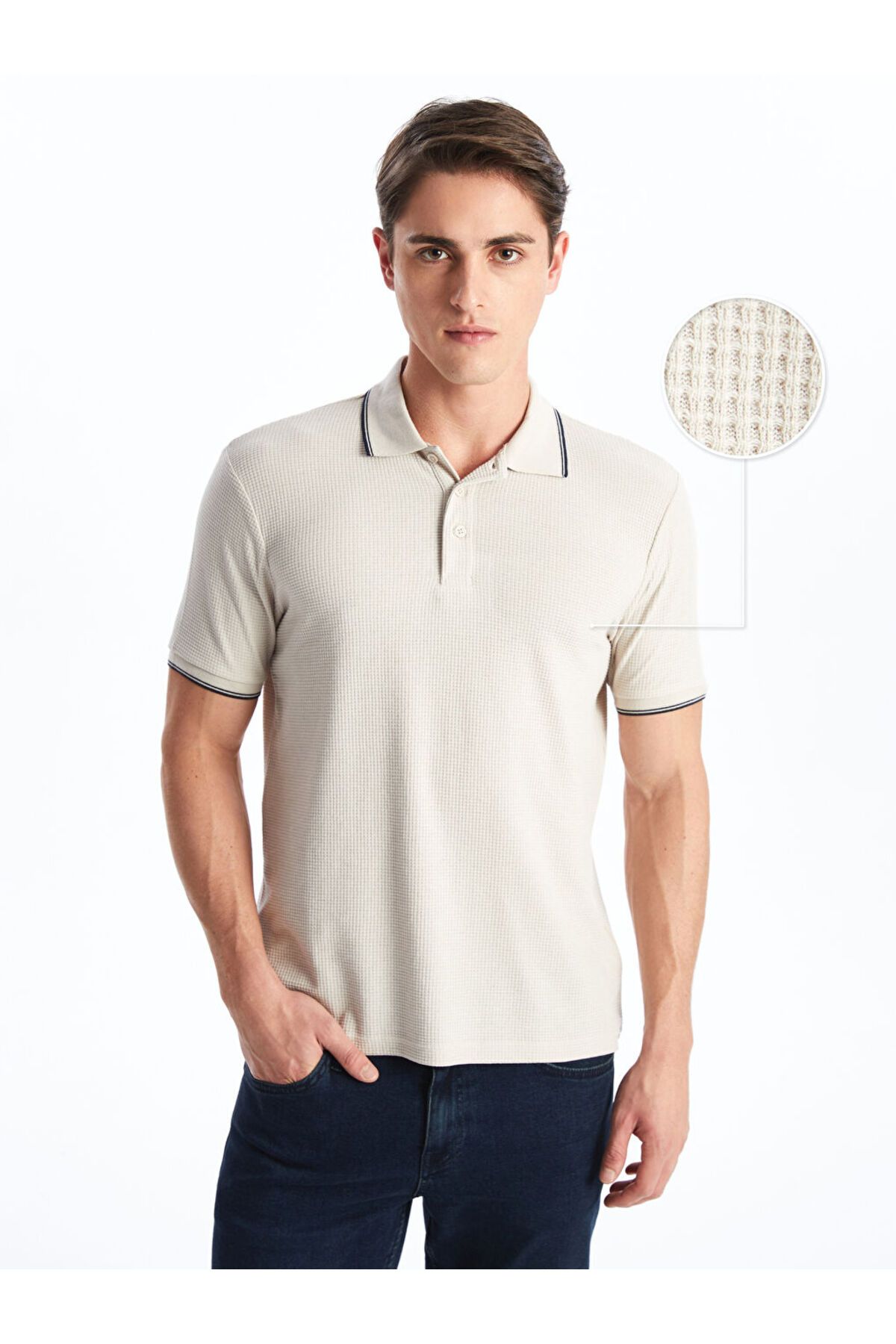 LC Waikiki Yeni Sezon Polo Yaka Kisa Kollu Erkek Tisort - S55146Z8