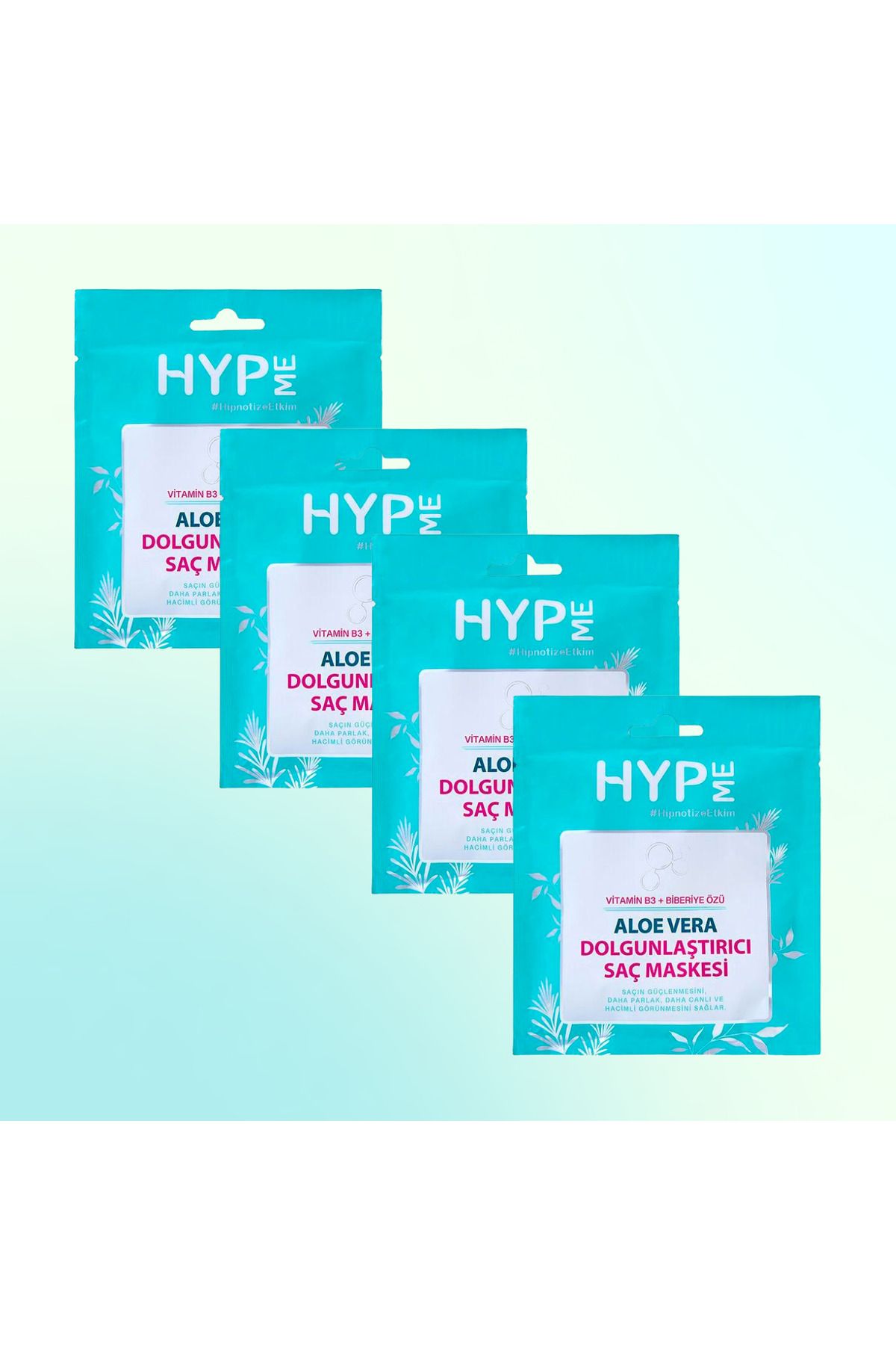 HYP ME Aloe Vera Dolgunlaştırıcı Saç Maskesi 50 ml x 4 adet