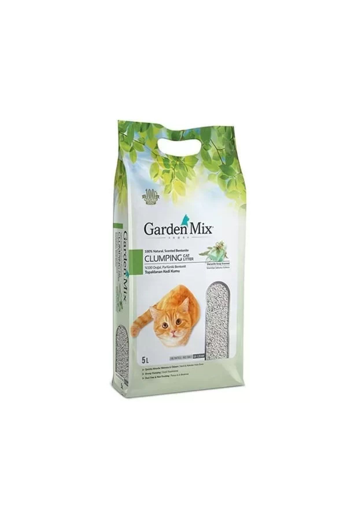 TREND Garden Mix Bentonit İnce Taneli Marsilya Sabunu Kokulu Kedi Kumu İnce 5 Lt