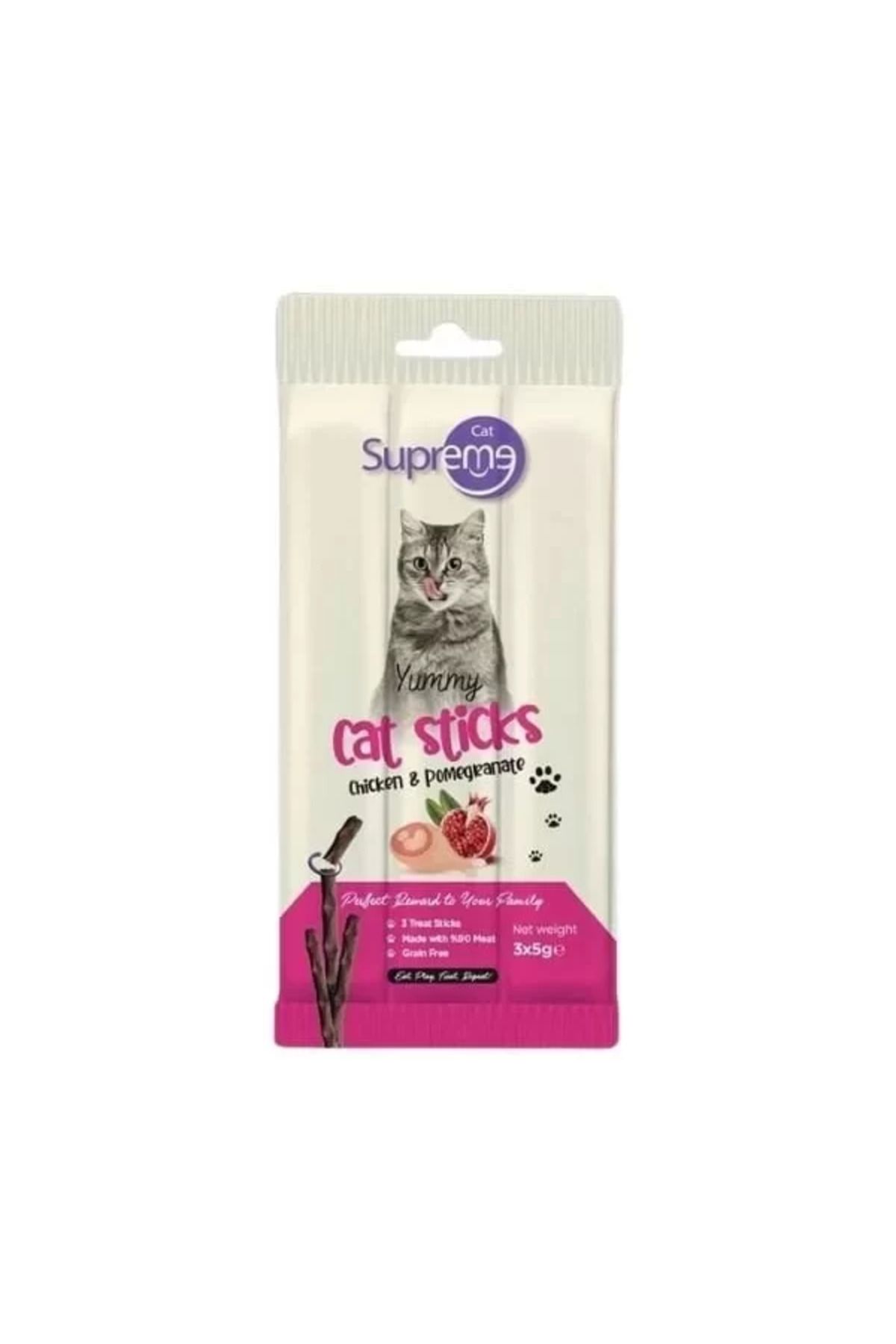 TREND Supreme Cat Tavuklu ve Narlı Stick Kedi Ödül Maması 3x5 Gr