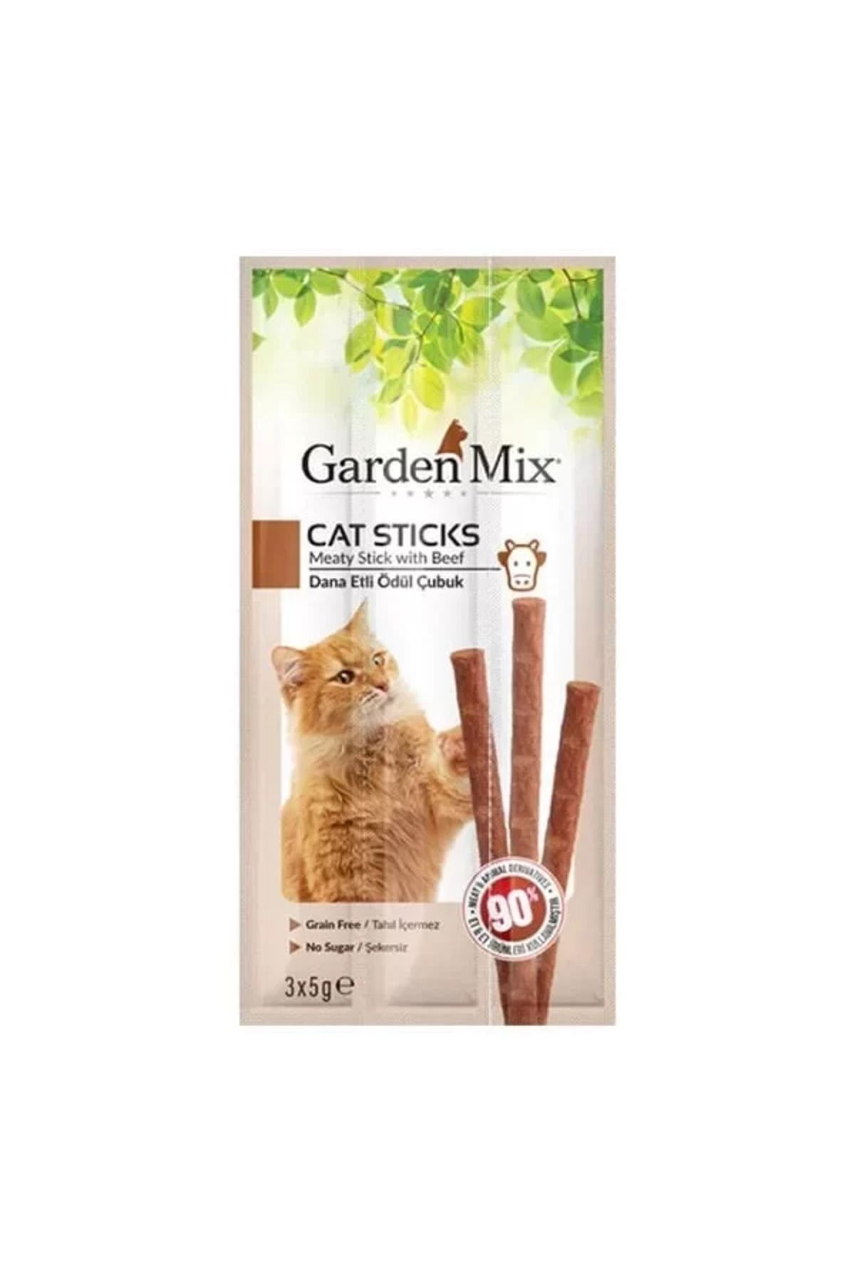 TREND Garden Mix Dana Etli Kedi Stick Ödülü 3 Adet 5 Gr