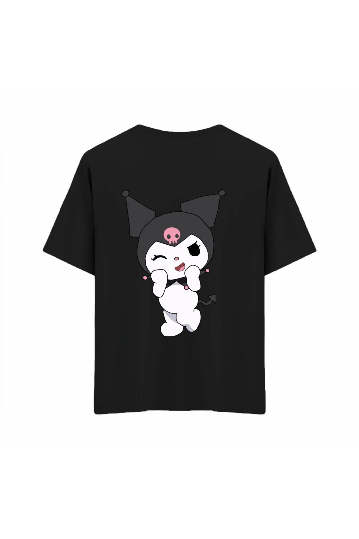 MODA Sırtı Kuromi Baskılı Oversize Tshirt