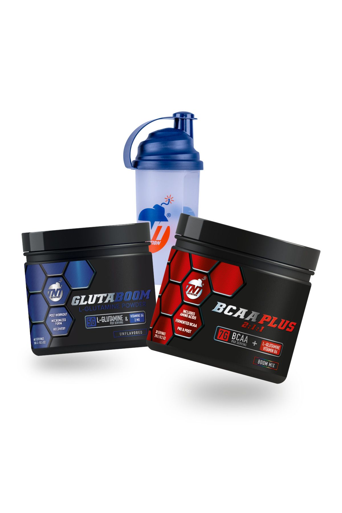 TNT NUTRITION BCAA Plus + Glutaboom Kombinasyonu - Red Bomb Aromalı