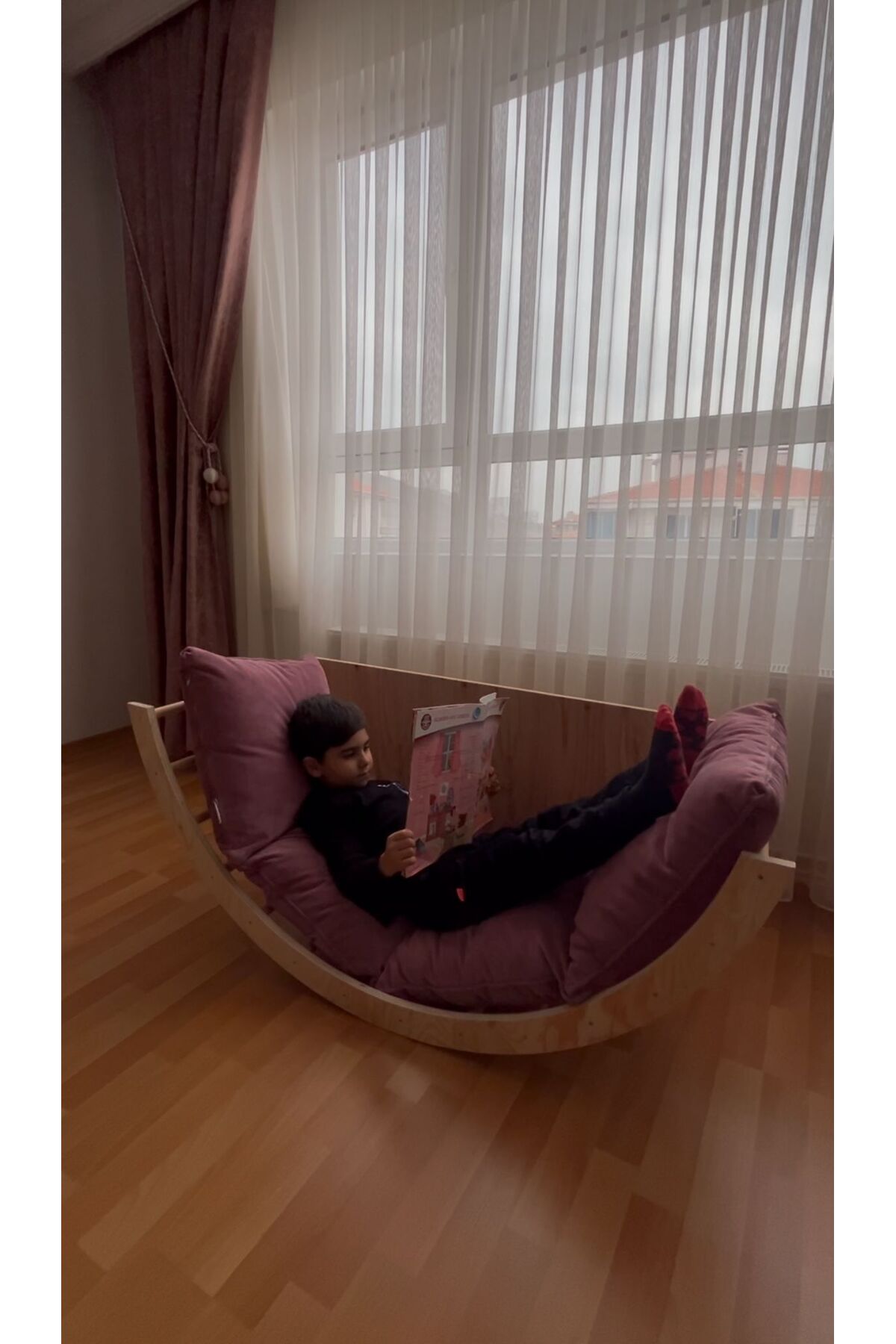 Baby Kinder Montessori Tırmanma Kemeri, Aktivite ve Oyun Alanı, Salıncak, Masa ve Oyuncak Organizeri fotoğrafı 3 (önizleme)