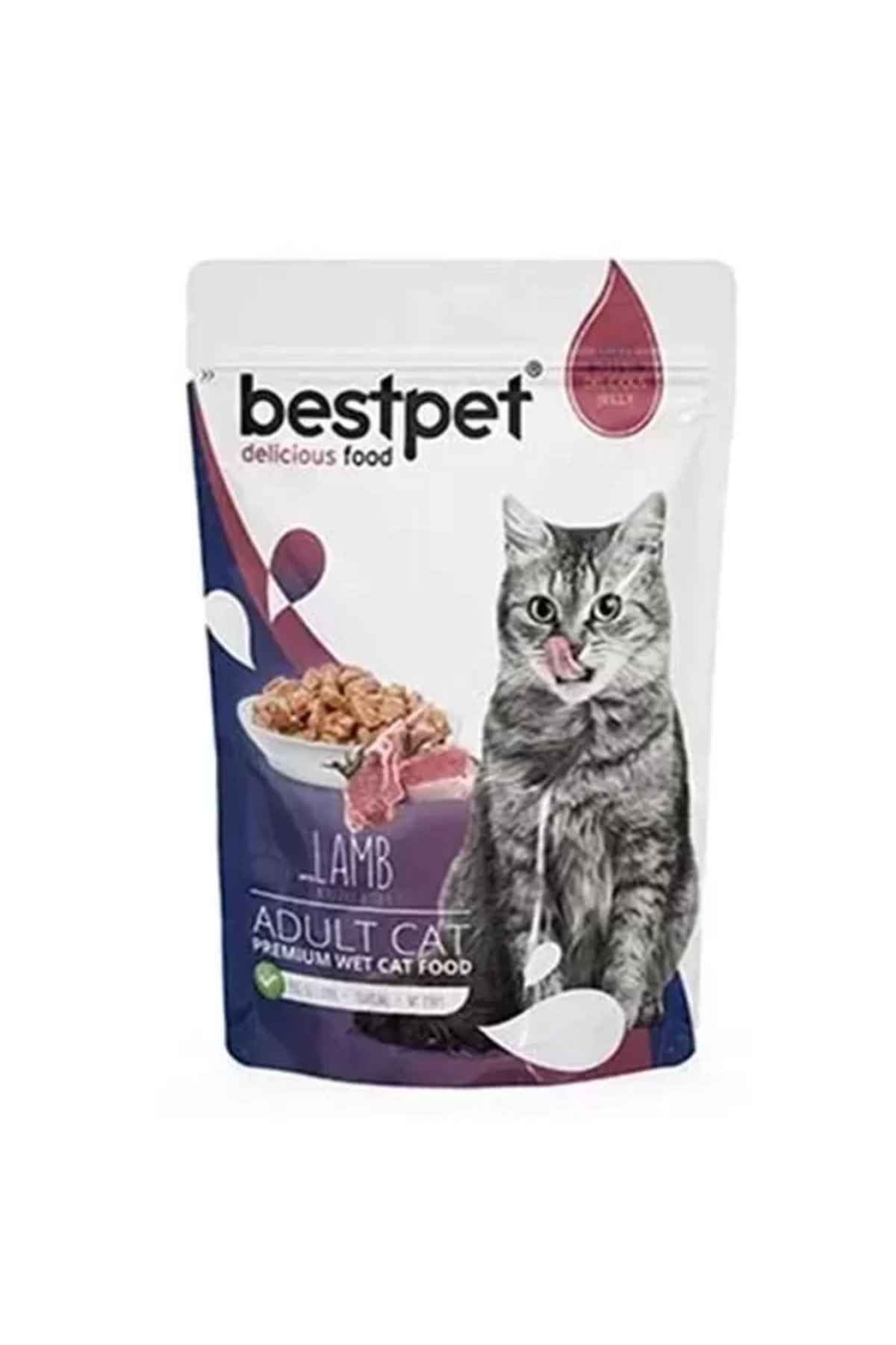 TREND Bestpet Kuzu Etli Yetişkin Konserve Kedi Maması 85 Gr