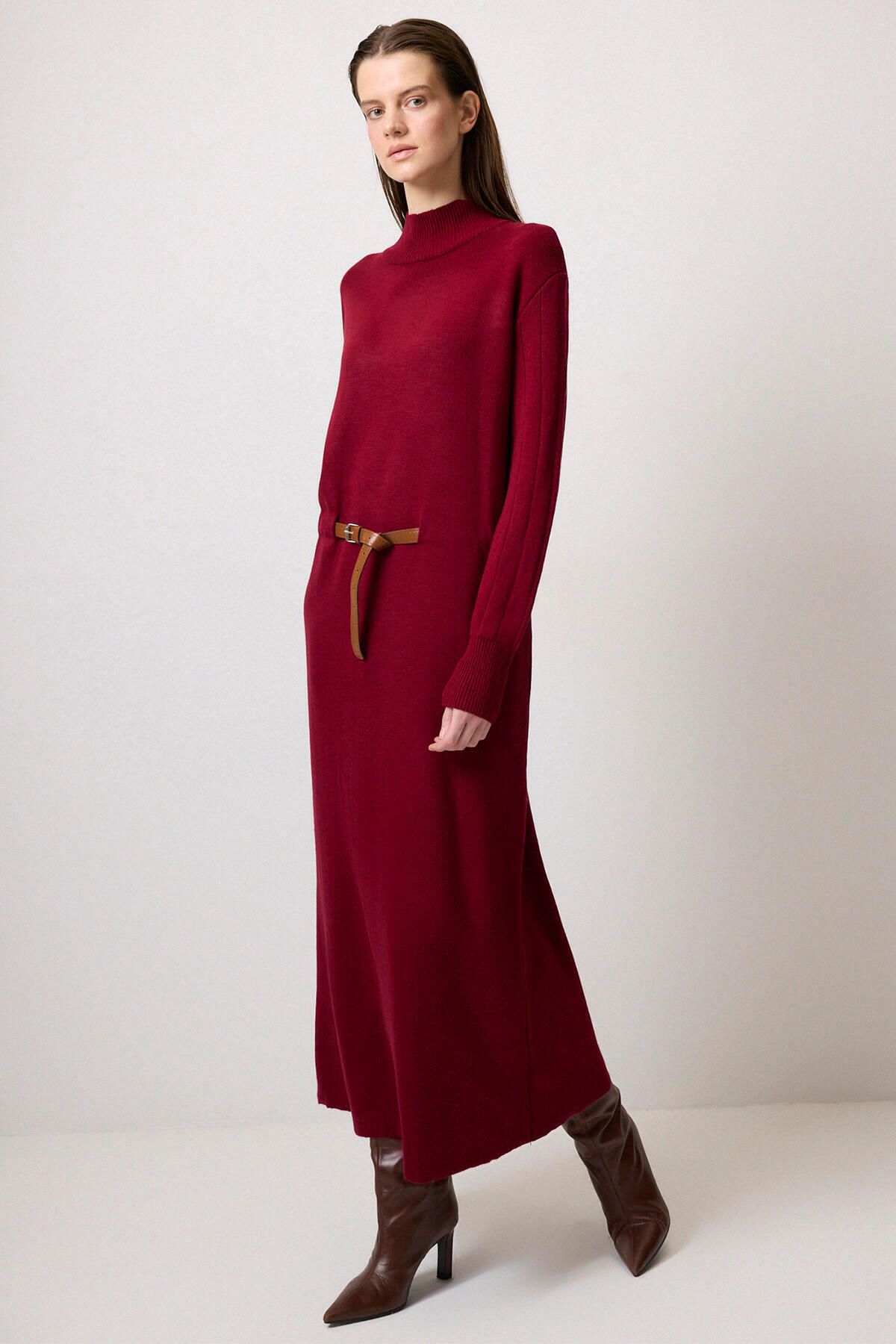 Touché Privé-Waist Belted Knitting Dress 2