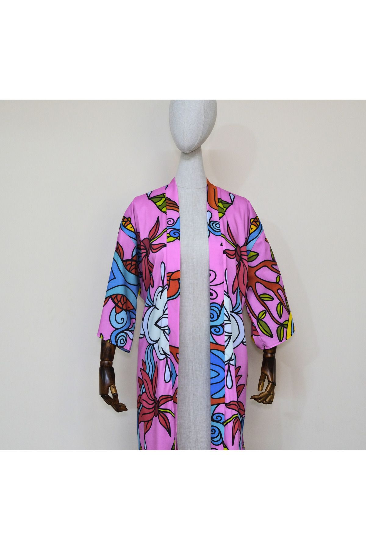 Atelier Nui-Sunny Kimono / Sun Themed Kimono & Dress & Beachwear in Poplin Fabric 5