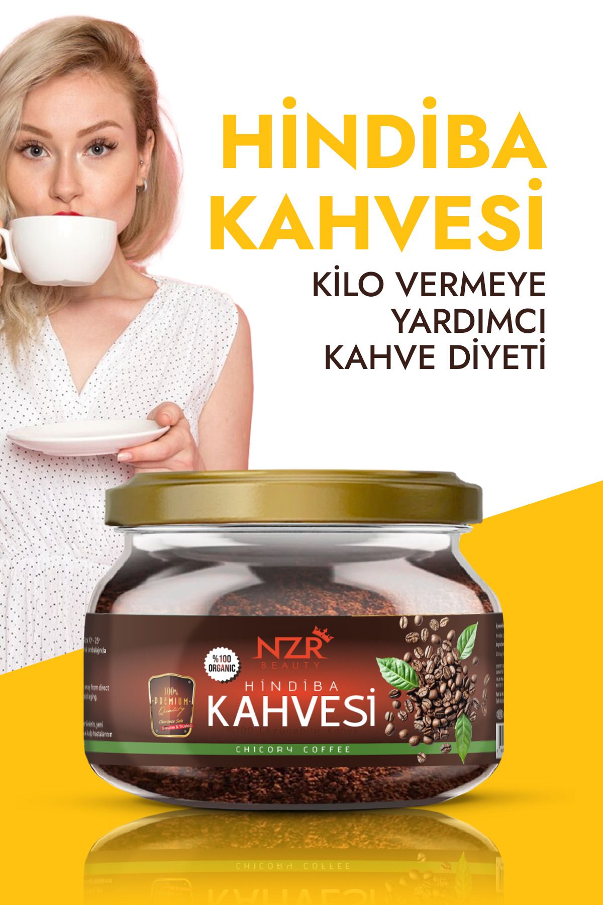 NZR BEAUTY Kilo Vermeye Zayıflama1 Yardımcı Hindiba Özel Karışımlı Kahve 100 gr