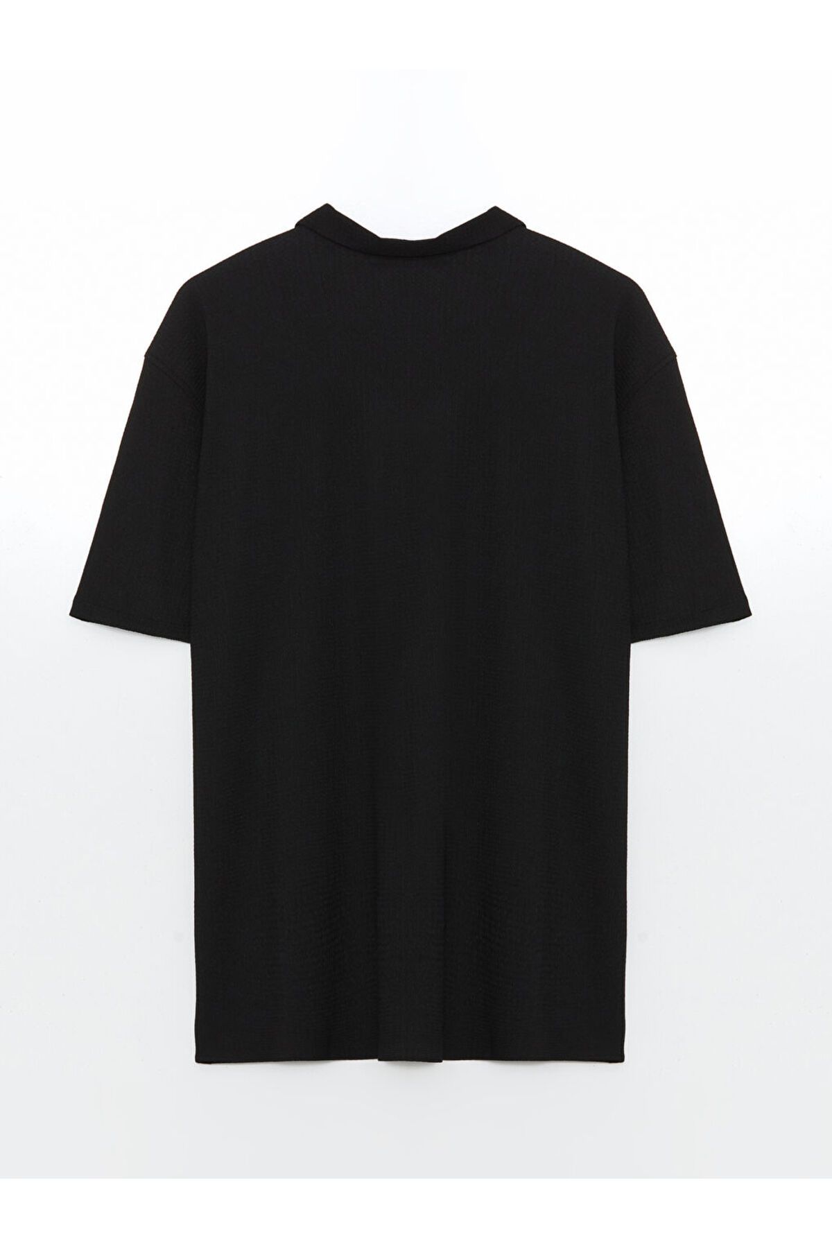 LC Waikiki-New Black Regular Fit Short Sleeve Men's Shirt 6