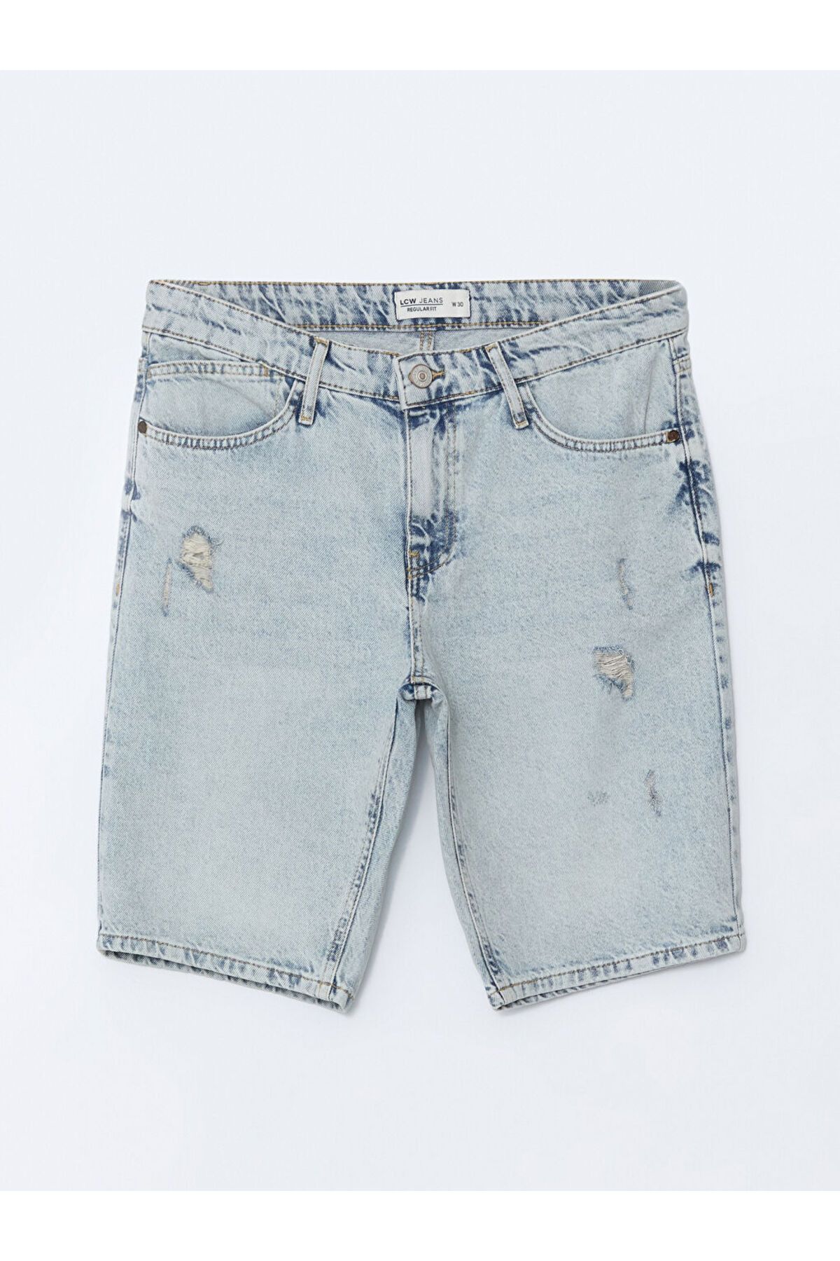 LC Waikiki-Ανδρικό τζιν σορτς Standard Fit 6