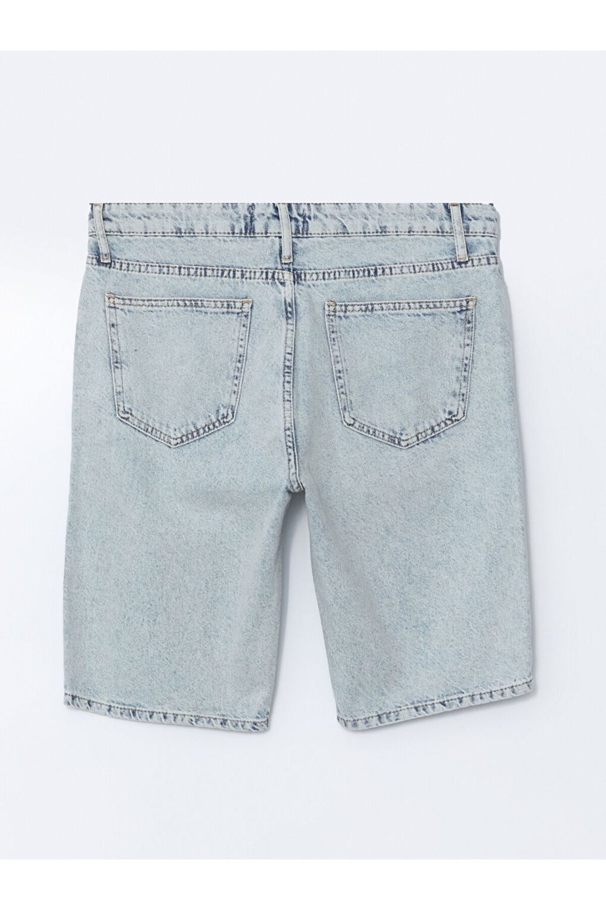 LC Waikiki-Ανδρικό τζιν σορτς Standard Fit 5