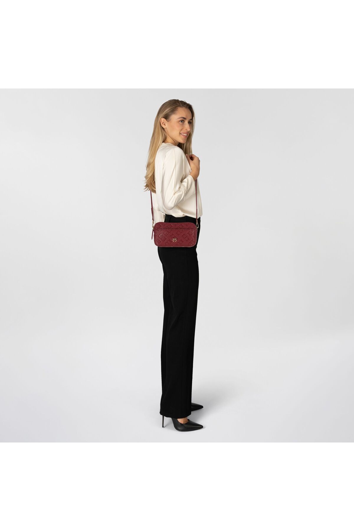PİNKO-Mini Bag Umhängetasche Leder 18 cm 6