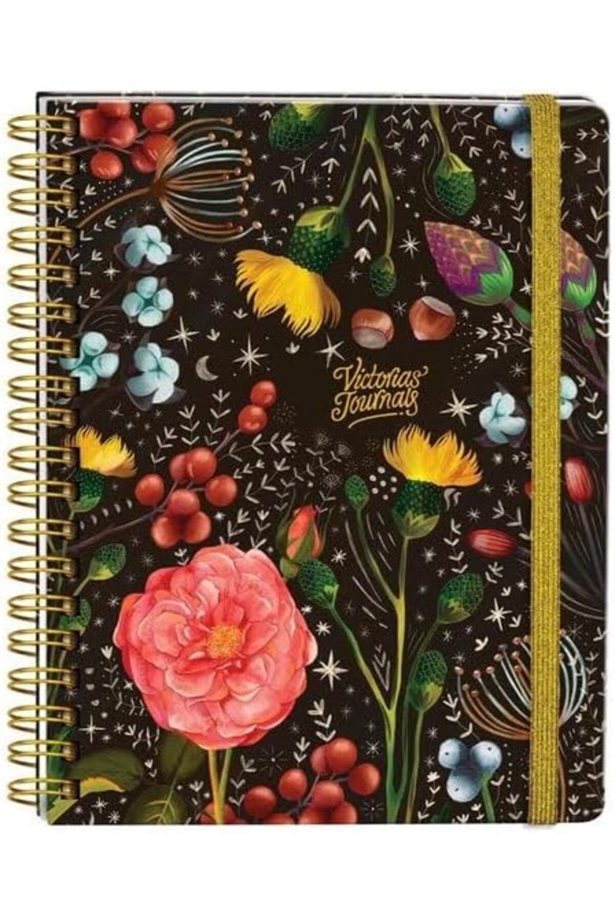 STOREMAX EMLshop Journals Sert Kapaki Spiralli Defter 17x24 cm 90 gr. 96 yp.Çizgili VDesing 986362