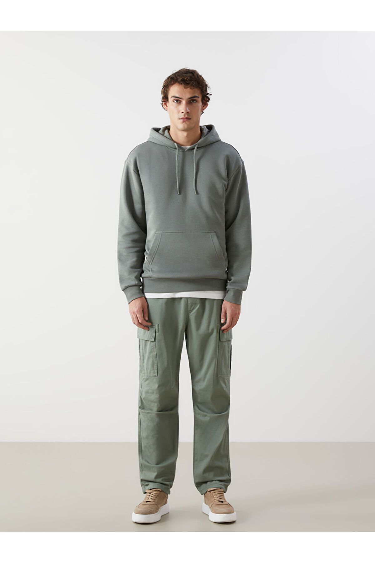 LC Waikiki Yeni Sezon Rahat Kalip Gabardin Erkek Kargo Pantolon - S52938Z8