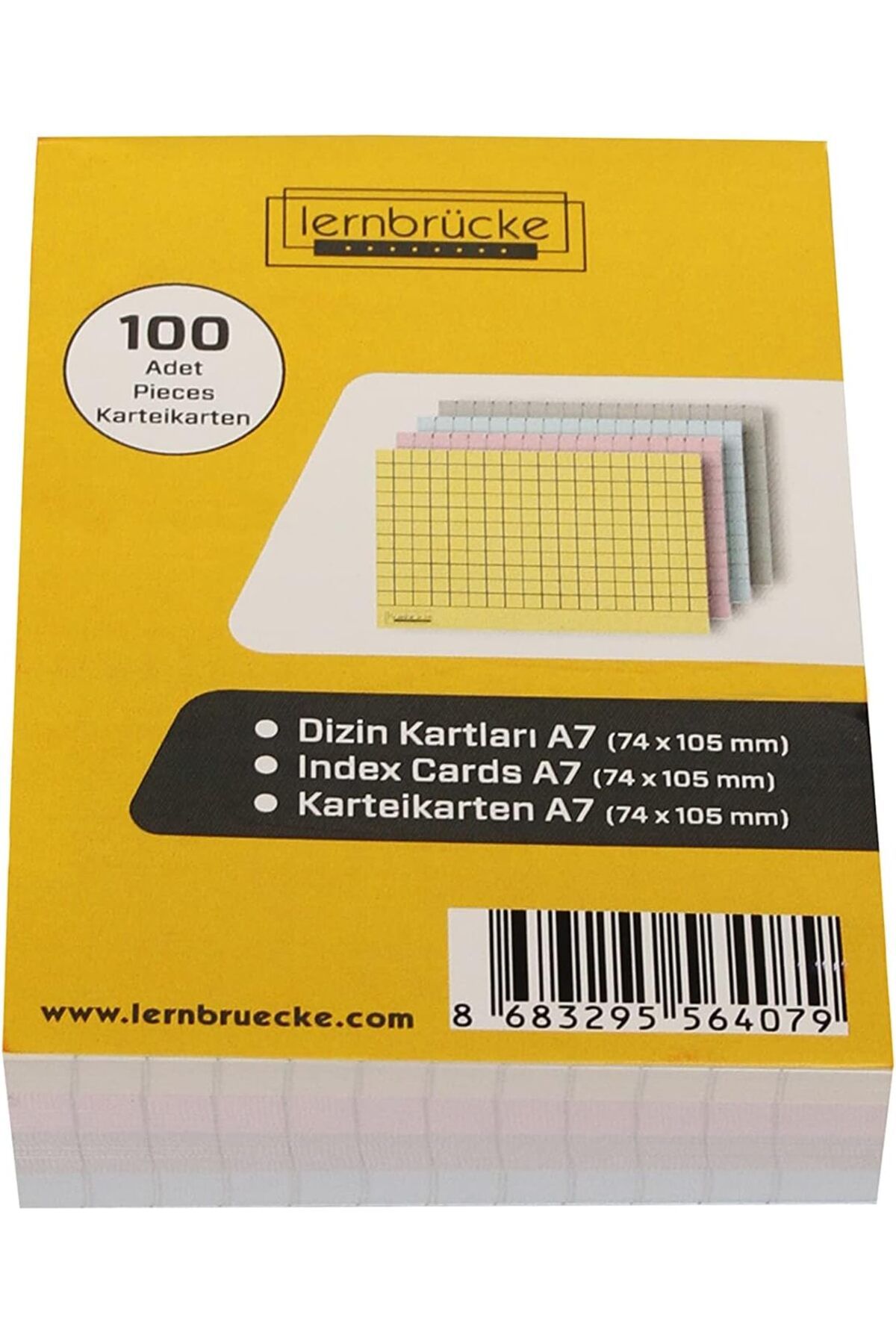 STOREMAX srhtDS RENKLİ KARELİ A7 DİZİN KARTI KARTEIKARTEN 100'LÜ Desing 266450
