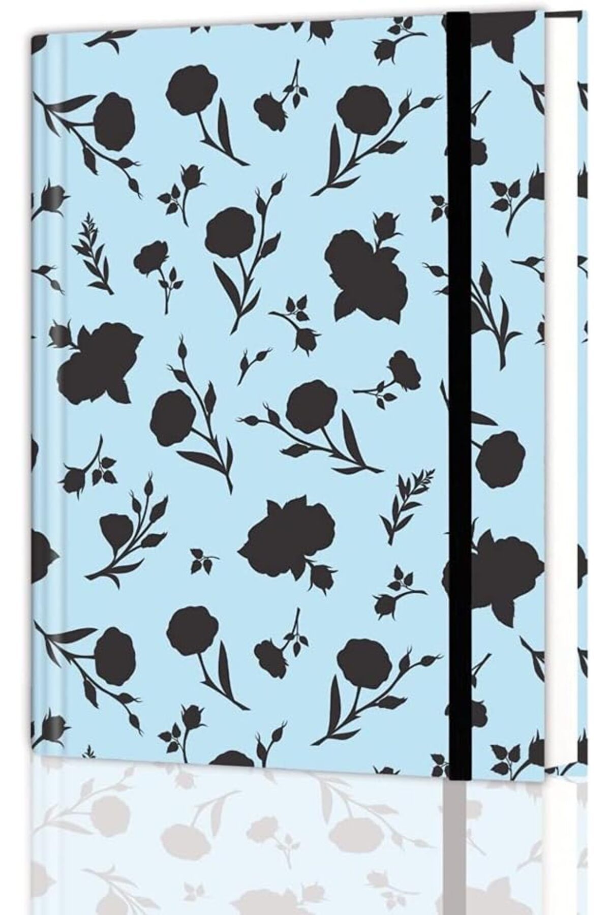 STOREMAX lbstorex Journals 16,5x22,5 cm Gizli Spiralli Çizgisiz Defter Tarihsiz Not Defteri - Floral Damask