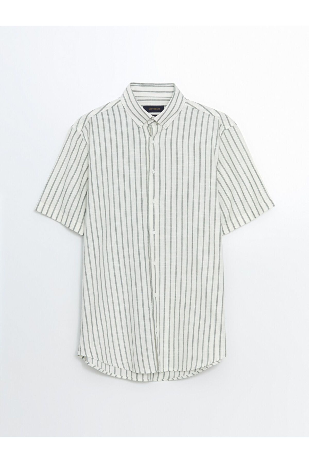 LC Waikiki Yeni Sezon Regular Fit Kisa Kollu Cizgili Poplin Erkek Gomlek - S5G177Z8