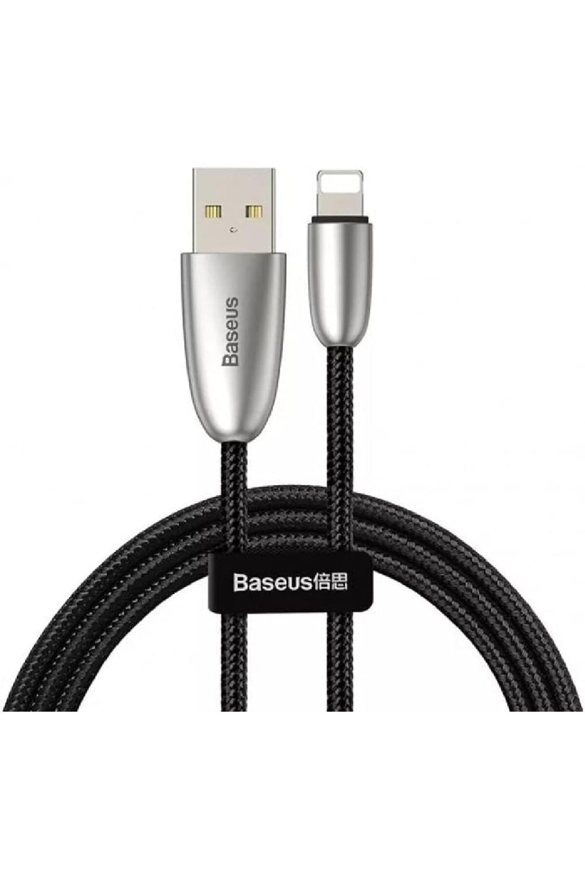 STOREMAX bystoreby Torch Serisi Alüminyum Alaşım Örgü Tasarım 1.5A 2 Metre iPhone Lightning Data Şarj
