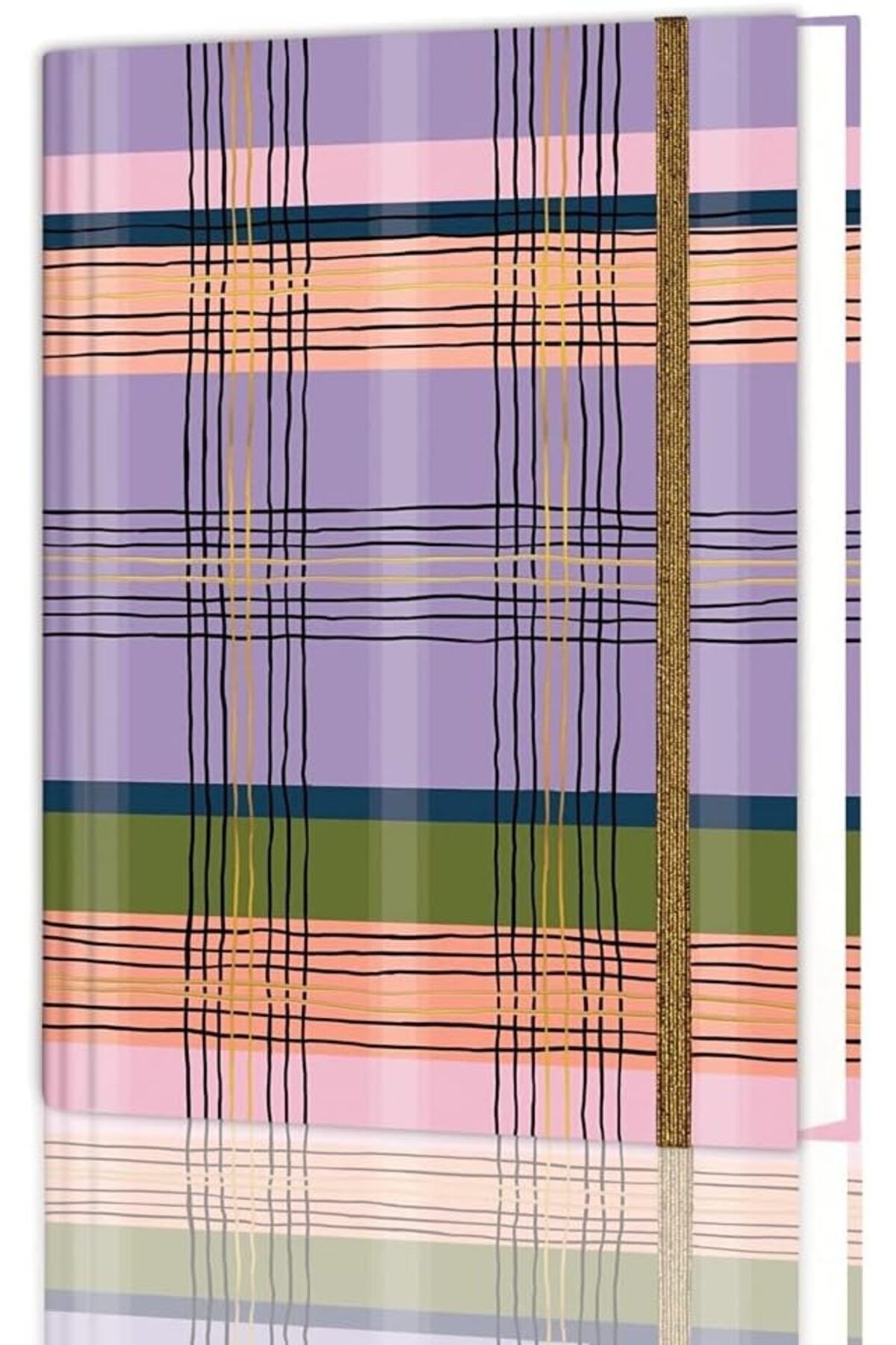 STOREMAX srhtDS Journals 16,5x22,5 cm Gizli Spiralli Çizgili Defter Tarihsiz Not Defteri (Purple Kilt) Desin