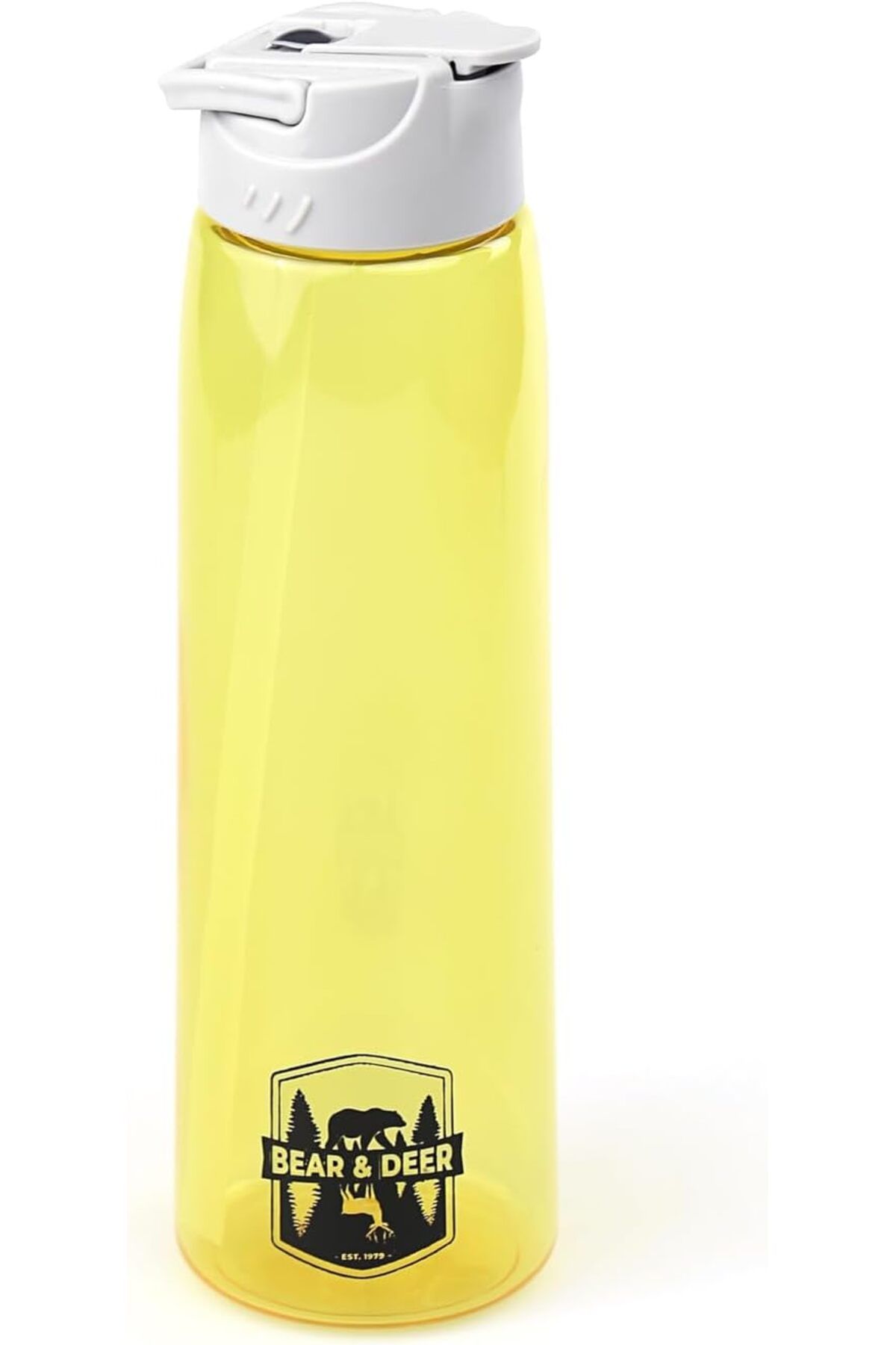 STOREMAX jvnnastore Tritan Oynar Tutacaklı Sarı Pastel Şeffaf Plastik Matara 750 ML - MT0005 trendyfr 6462