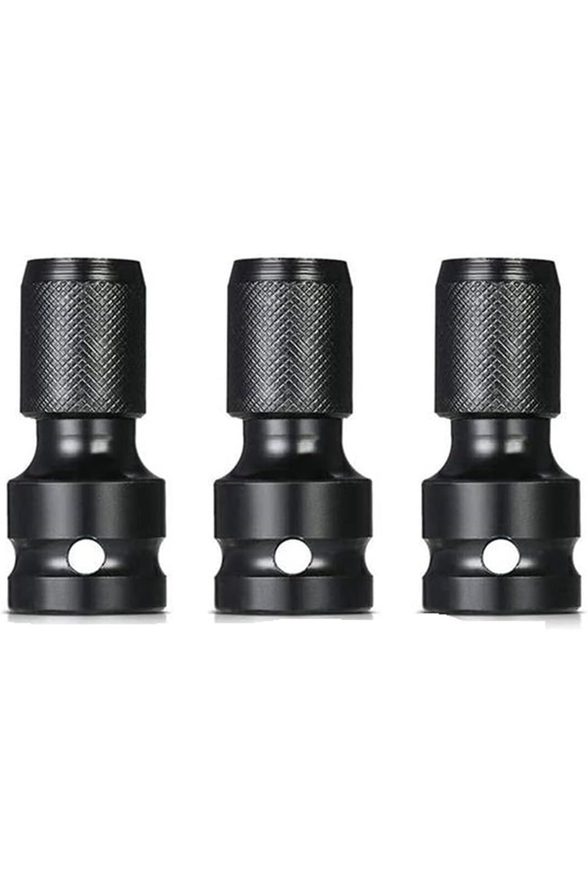 MCreative 3 adet 1/4 bit lokma adaptörü, 1/2 dört köşe tahrik (1,3 cm) 1/4 altıgen şaft (0,6 cm) hızlı gergi