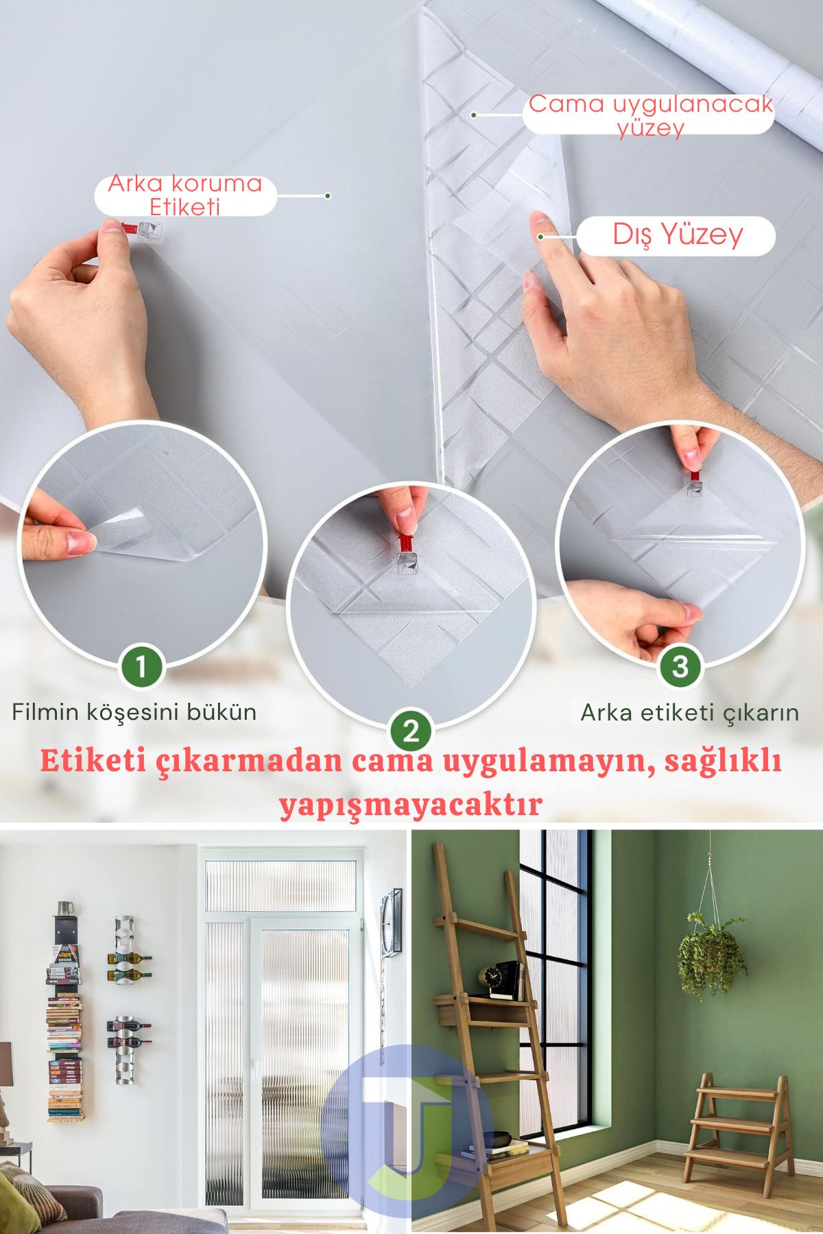 Technojet-Film de acoperire din sticlă cu model mată statică pentru cabină de duș, birou, balcon, folie de decorare 60cmx100cm 6