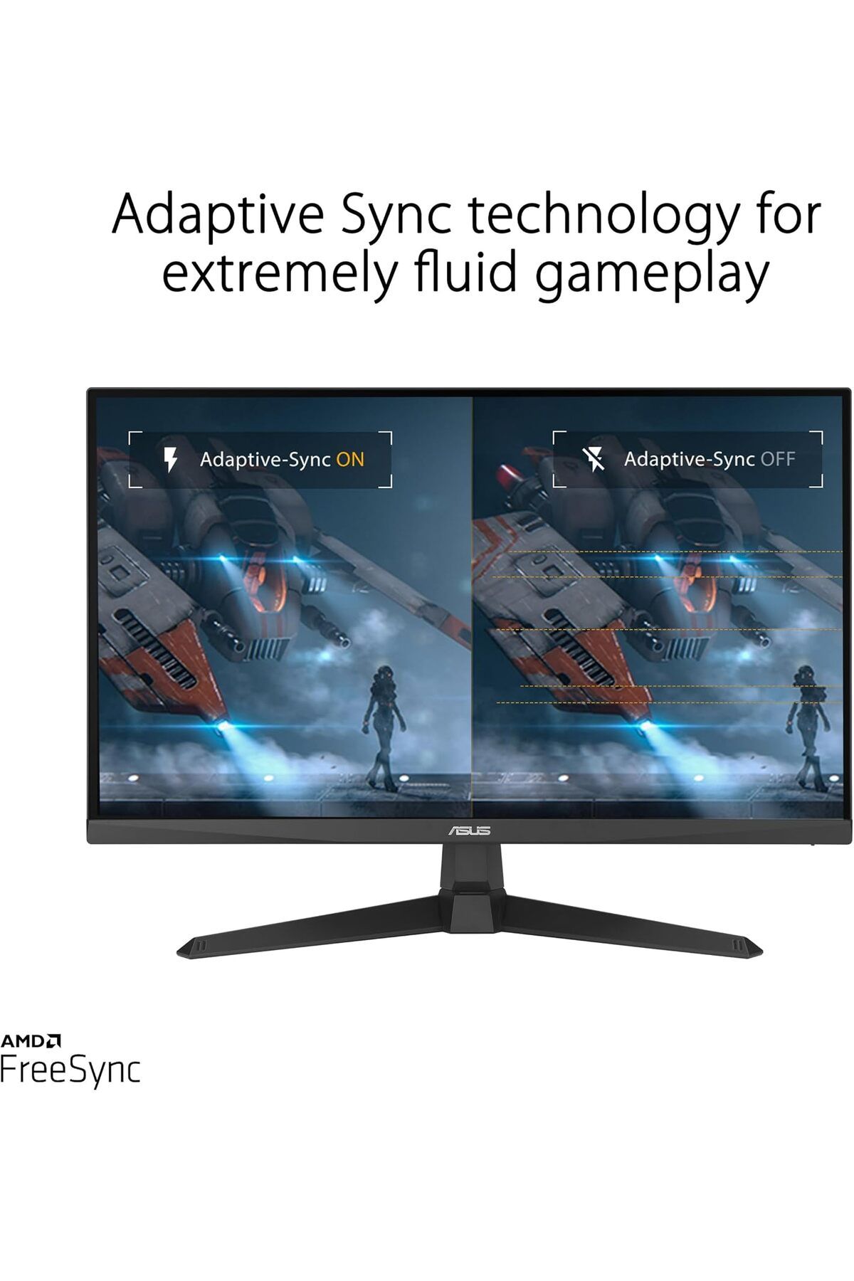 ASUS-شاشة ألعاب TUF Gaming مقاس 25 بوصة (قابلة للعرض 24.5 بوصة) بدقة 1080 بكسل (VG259Q3A) - FHD، 180 هرتز، 1 مللي ثانية 4
