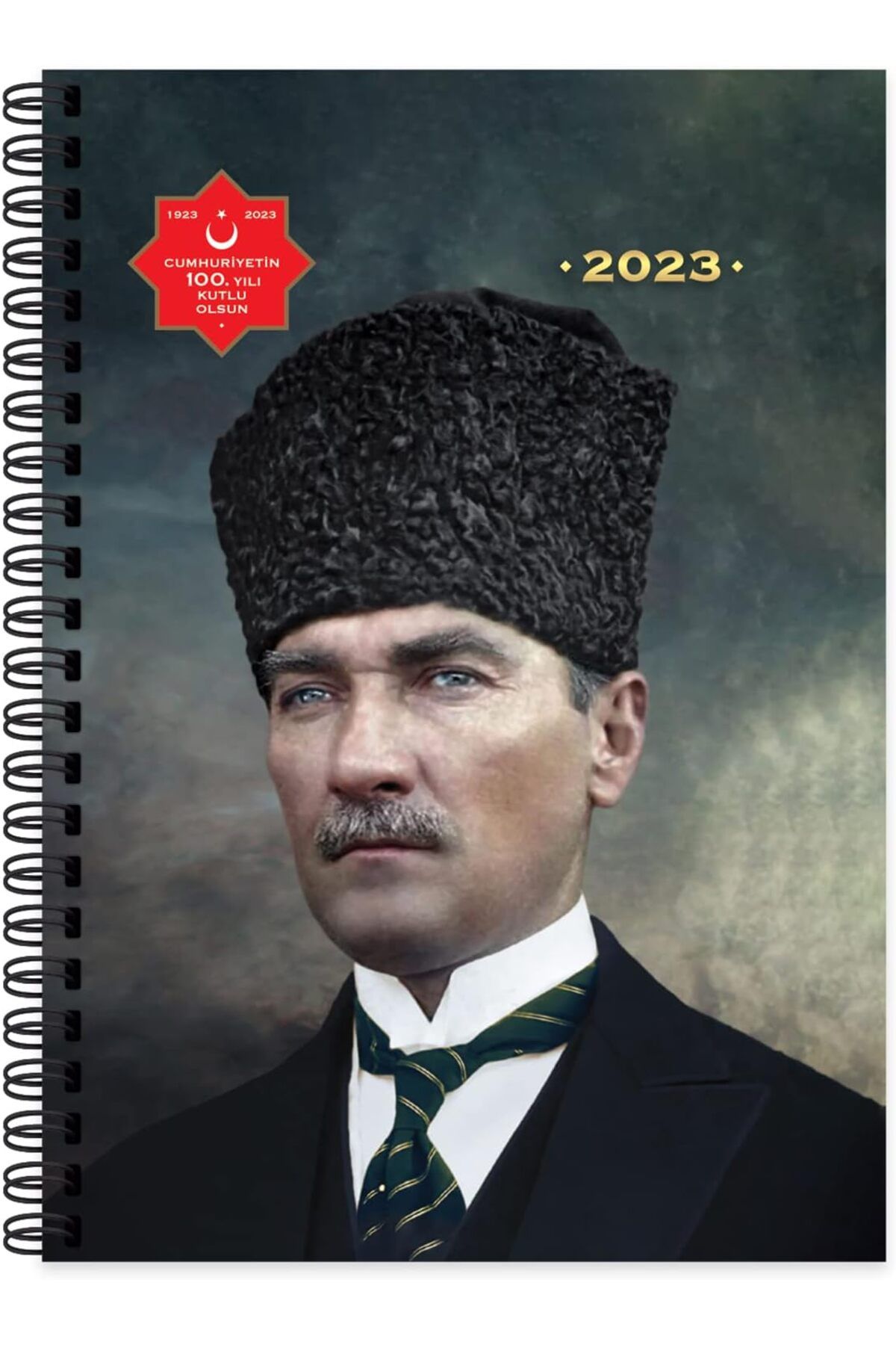 STOREMAX gelalpzr Color 2023 Atatürk Günlük Spiralli Ajanda - Başkomutan, 17x24 cm aynet 1109110