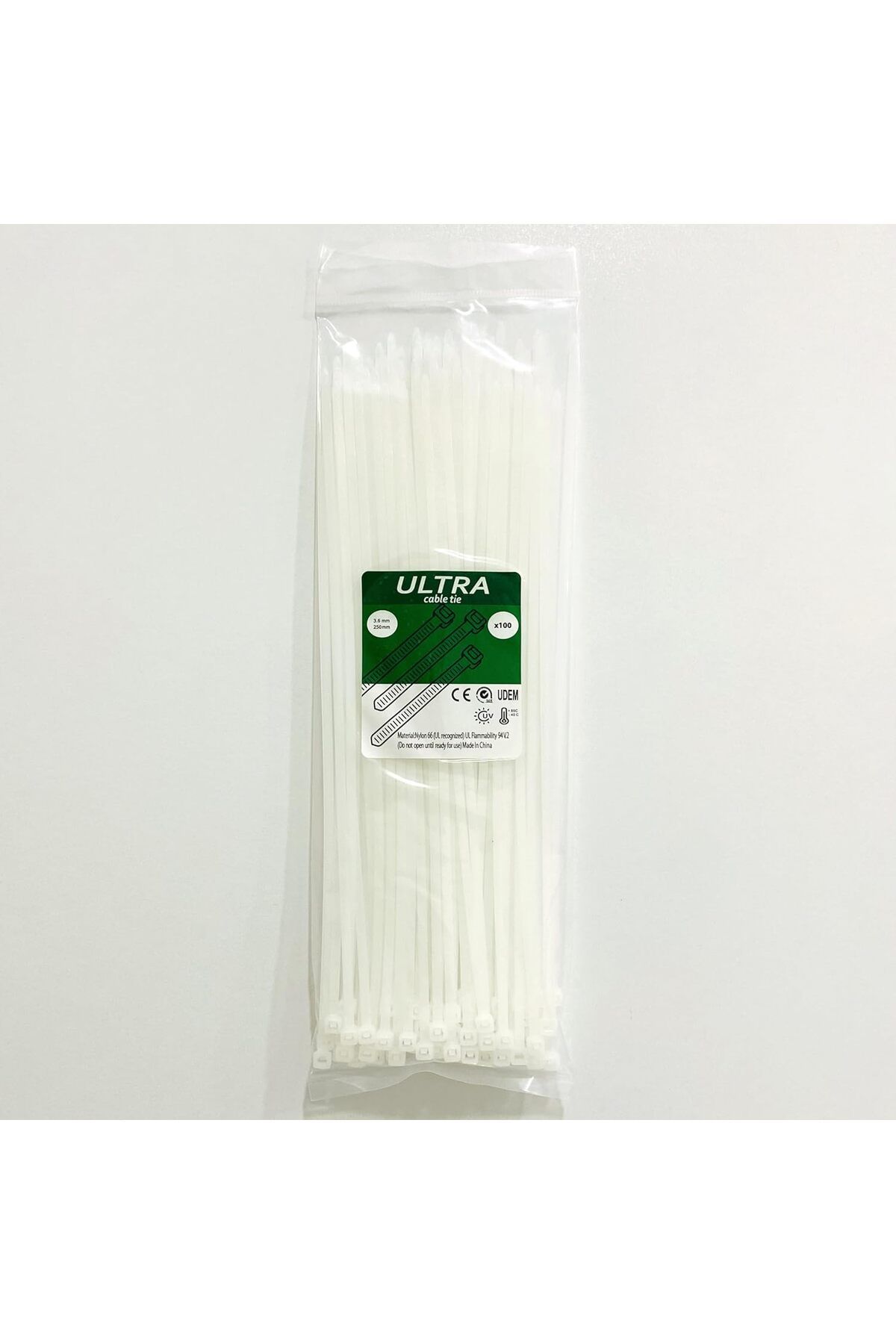 STOREMAX sellbuystore 100 Adet Kablo Bağı, Fermuarlı Kablo Bağları, Ağır Hizmet Tipi, Endüstriyel Tip