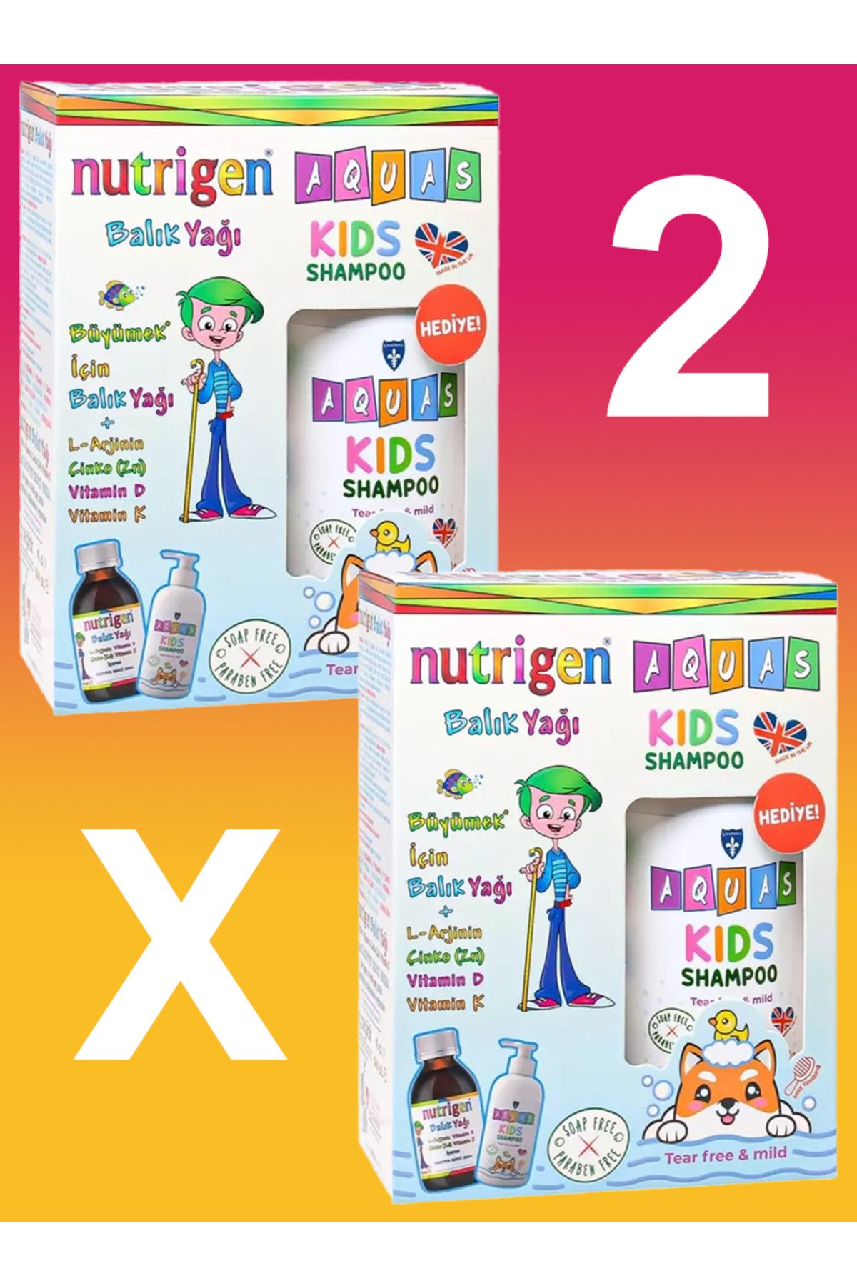 Nutrigen Balık Yağı 200 ml - Aquas Kids Şampuan Hediye X2