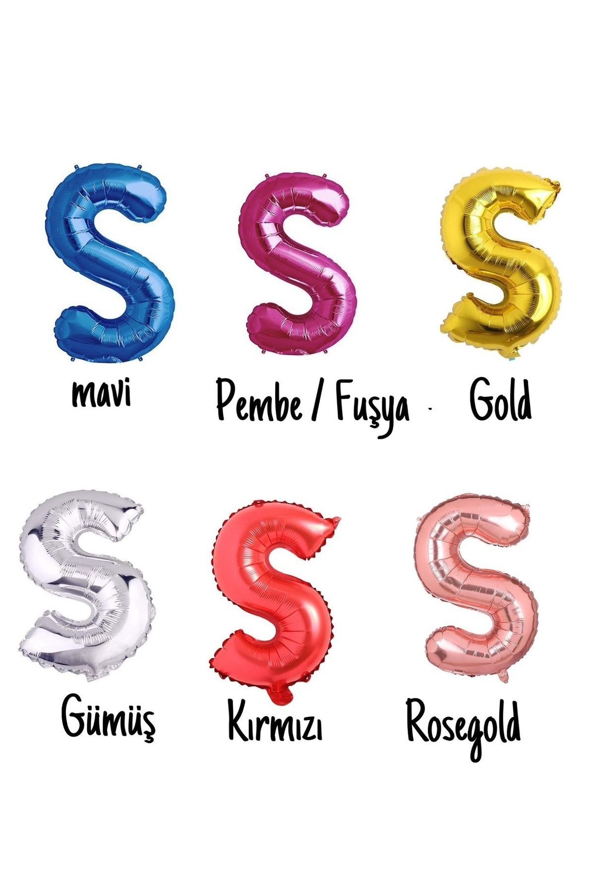CUGY-Custom Name 5 Letter Foil Balloon Birthday Decoration with 8 Color Options 2