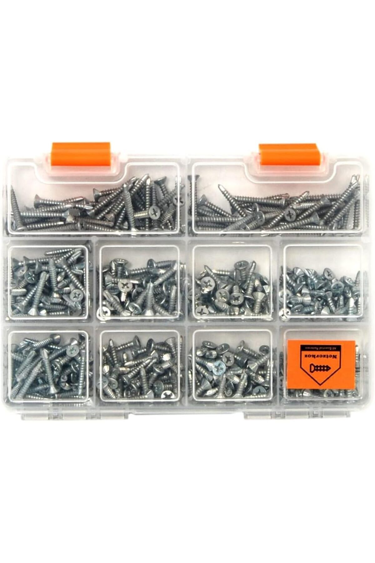 STOREMAX lbstorex All Essential Fasteners 420'li Akıllı Havşa Başlı Vida Seti–10 Çeşit Matkap Uçlu