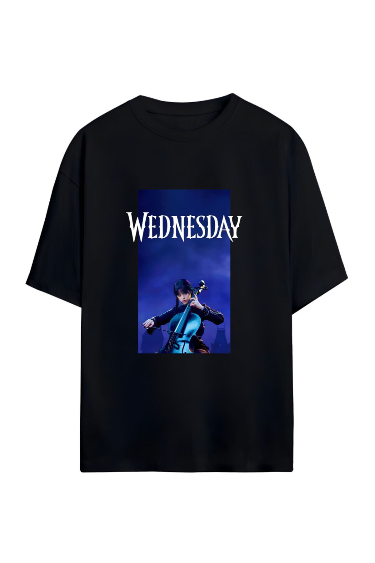 MAGORS WEDNESDAY  TASARIMLI YÜKSEK BASKI KALİTELİ UNISEX YENİ SEZON OVERSIZE PAMUKLU  T-SHIRT