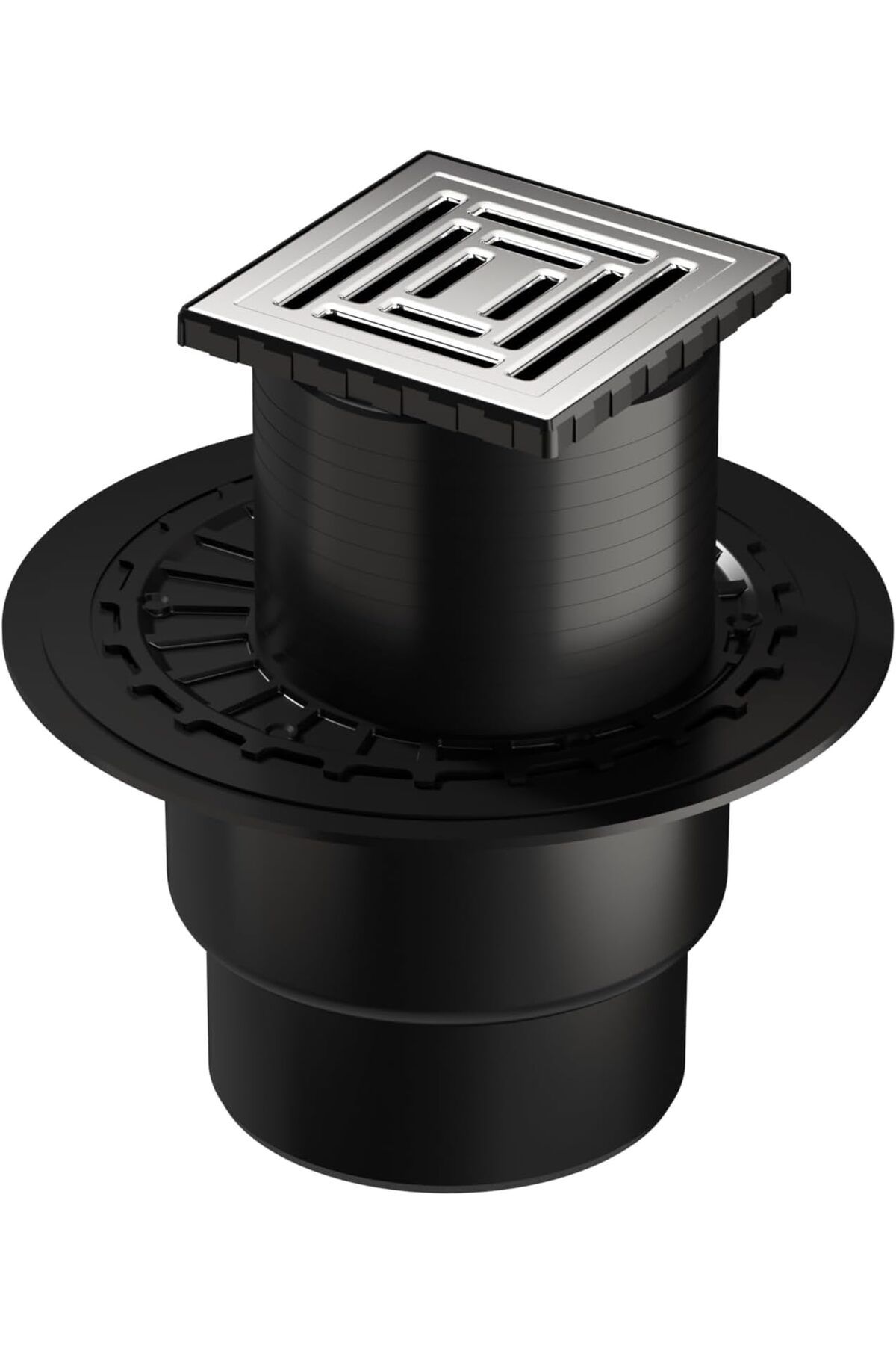 STOREMAX srhtDS V-Flow Kare 5607321 Yalıtımlı Duş Kanalı, Alttan Çıkışlı, 10x10 cm, DK 800 Kapak, P