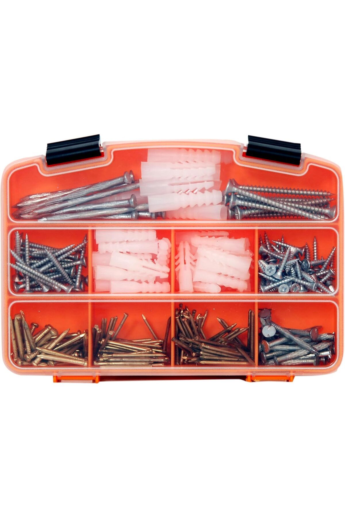 STOREMAX lbstorex All Essential Fasteners 335 Parça Vida, Çivi ve Dübel Seti - 90 Adet 3 Çeşit Sunta Vid