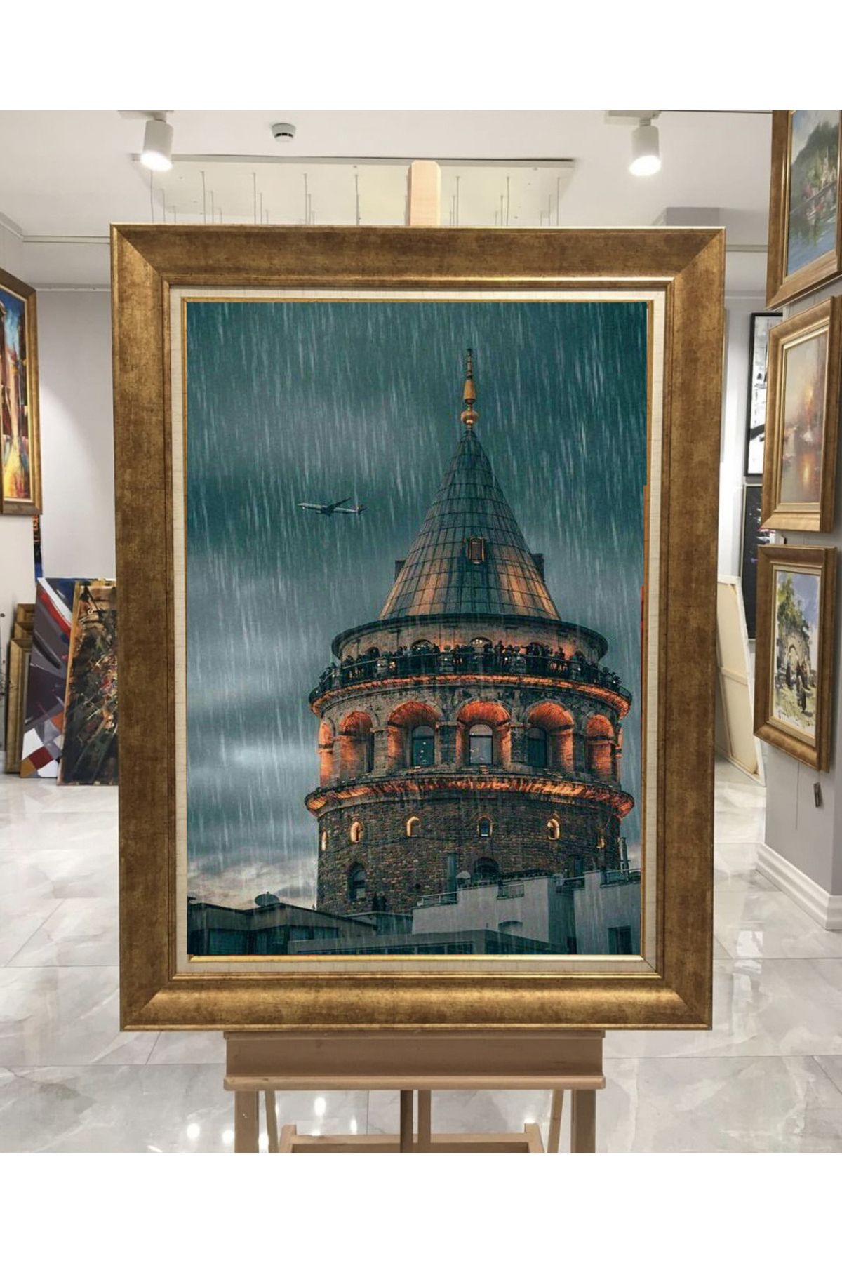 giyense ÖZEL TASARIM ÇERÇEVELİ PASPARTULU TABLO A3746