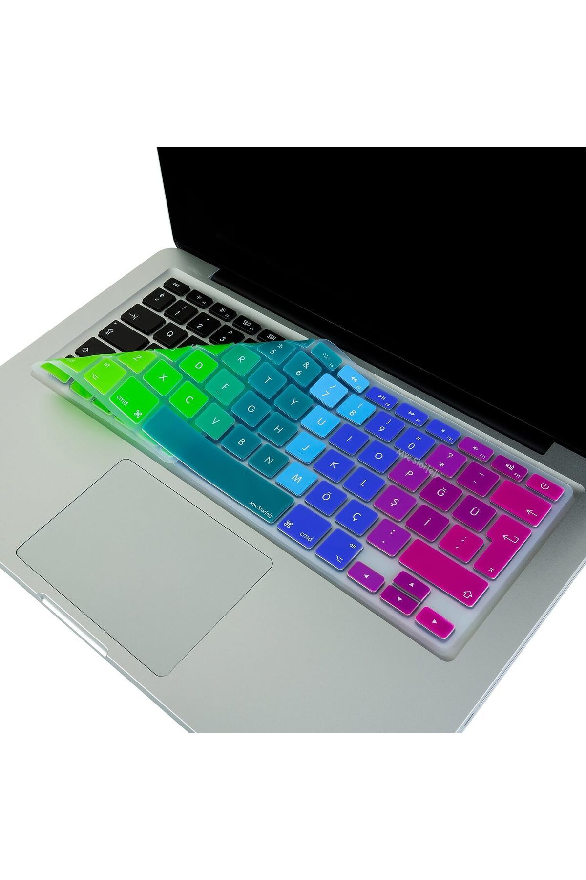 STOREMAX nffashopm Macbook Klavye (Türkçe Q) Air Pro Koruyucu (Eski USB'li Model 2008-2017) A1466 A1502 Uyu