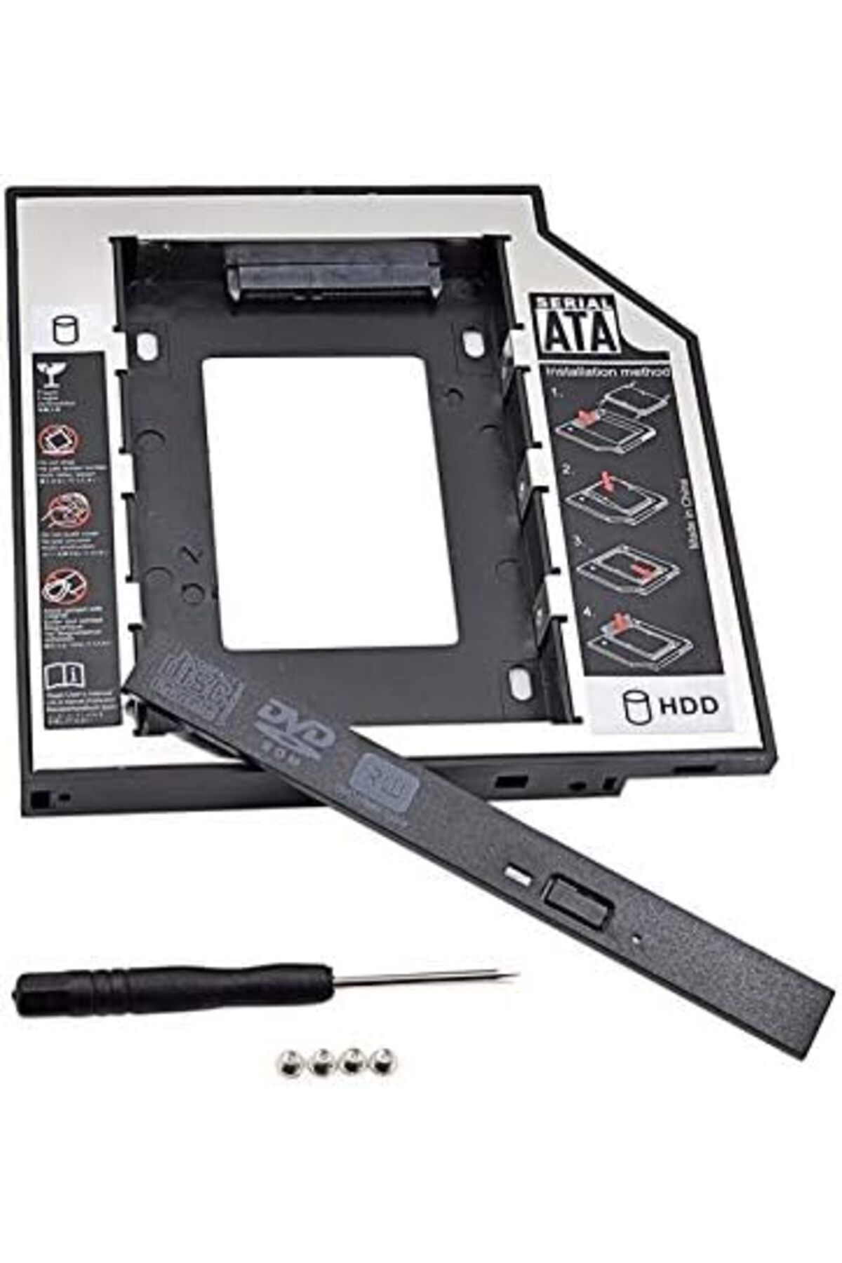 STOREMAX glpzr Al-4716 SATA HDD Harddisk Caddy Kızak Kutu SSD Notebook , İkinci HDD Takma, 9.5 mm trendybuy