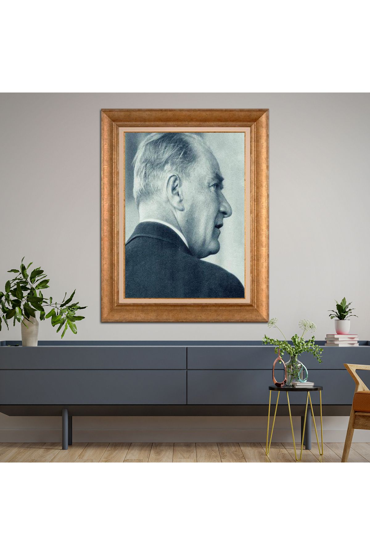 giyense ÖZEL TASARIM ÇERÇEVELİ PASPARTULU TABLO A3308