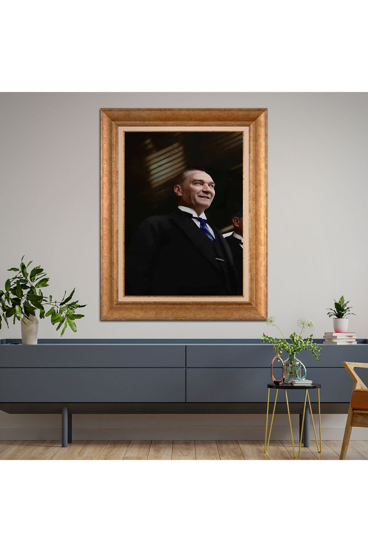 giyense ÖZEL TASARIM ÇERÇEVELİ PASPARTULU TABLO A3423