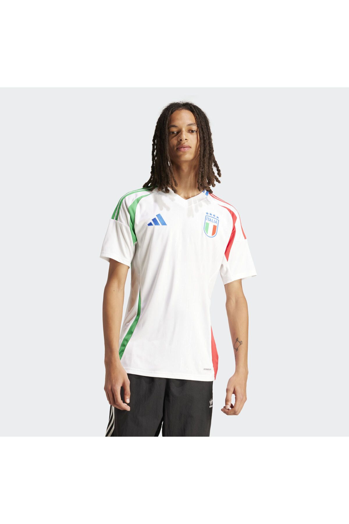 پیراهن ورزشی سفید مردانه جرسی جابجایی ایتالیا 24 اورجینال adidas
