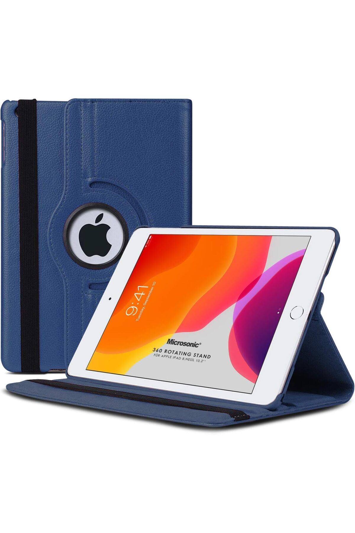 STOREMAX dliaShp iPad 10.2'' 9. Nesil (A2602-A2604-A2603-A2605) için Kılıf 360 Rotating Stand Deri Laciver