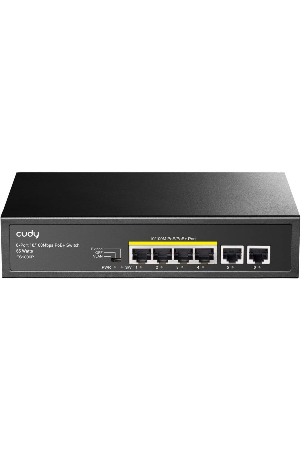 STOREMAX srhtDS FS1006P 6 Portlu Ethernet PoE+Yönetilmeyen Anahtar, 4 x PoE+@ 60W, 802.3af, 802.3at, CCTV Mo
